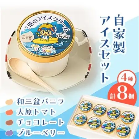自家製アイスセット　8個_菓子・スイーツ アイス・ジェラート  _【配送不可地域：離島】【1430376】