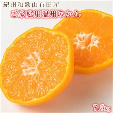 【2026年11月下旬より発送】【ご家庭用訳アリ】紀州有田産濃厚完熟温州みかん　7.5kg【日高町】【配送不可地域：離島】【1216966】
