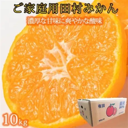 【2026年11月下旬より発送】【日高町】【ご家庭用訳あり】田村みかん　10kg　【1217357】