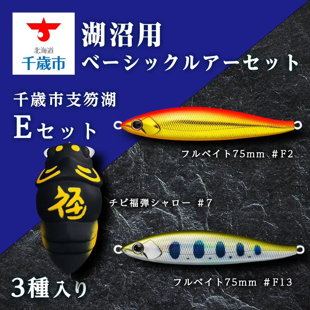 千歳市支笏湖Eセット（湖沼用ベーシックルアーセット）