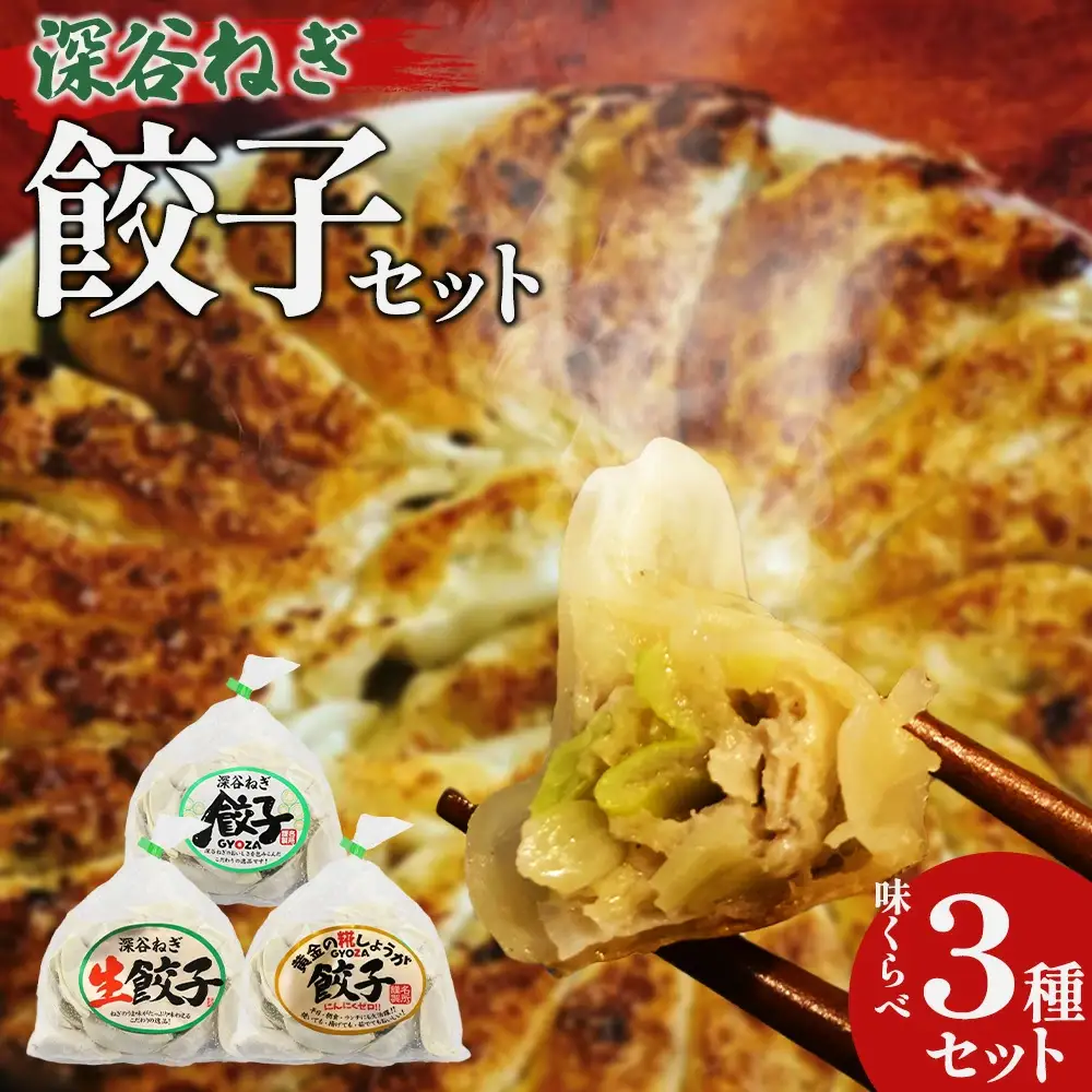 名所　深谷ねぎ餃子セット　【11218-0658】