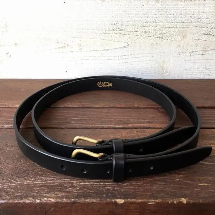 Original leather belt-Black-Short