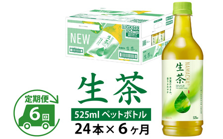【定期便6回】キリン 生茶 525ml × 24本 6ヶ月