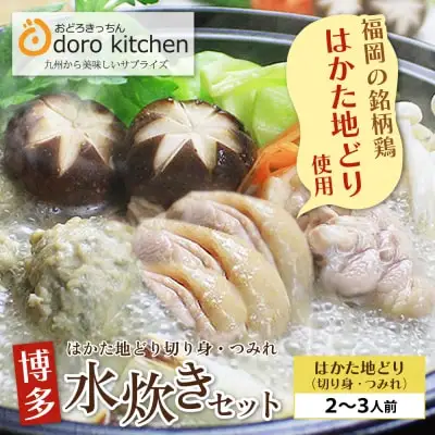 Z69-21 寄附額改定↓↓ おどろきっちん 博多水炊きセット 2～3人前 水炊き