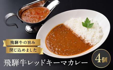 飛騨牛レッドキーマカレー ほど良い辛さの癖になるカレー（200g×4個）【合同会社ワイディエヌ MT001】