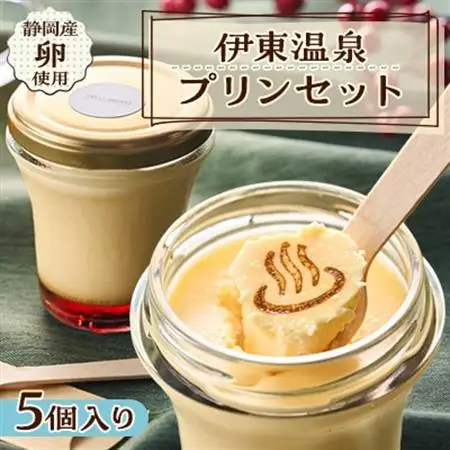 伊東温泉プリンセット　5個入り_菓子・スイーツ プリン  _【配送不可地域：離島】【1383400】
