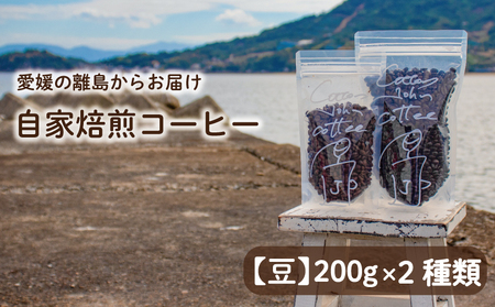 【コーヒー 豆】200g×2種類 おまかせ 自家焙煎 珈琲 愛媛県 松山市【CJC003_m】