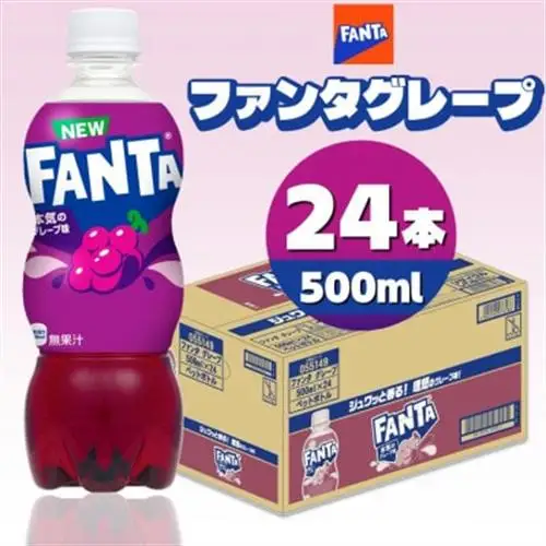 ファンタグレープ 500mlPET×24本_飲料・ドリンク 炭酸飲料 ジュース _【1456809】