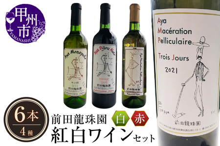 赤+白【本格的樽熟成赤ワインと自家栽培樹齢60年の甲州白ワイン】6本セット（MRF）K-830