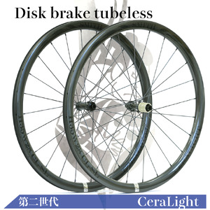 1435 CeraLight 銀ラベル カーボンホイール ディスクブレーキ用 SAPIM CX-Rayスポーク　　セラライト　自転車　ホイール　ヒルクライム　ロードバイク　トライアスロン