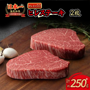 【オレイン55】鳥取和牛 ヒレステーキ 250g ヒレ ステーキ