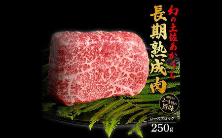 エイジング工法 熟成肉 土佐あかうし 特選ロース ブロック 約250g (冷凍) 【株式会社LATERAL】 [ATAY050]