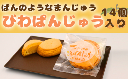 【中島屋菓子店】びわぱんじゅう 14個入り [0010-0312]