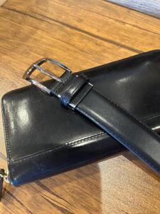 H-213　張り合わせベルト30mm　Leather BELT125