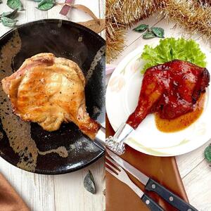 鳥取県産「鳥取のとり」ローストレッグ（バジル＆タレ） 4本セット