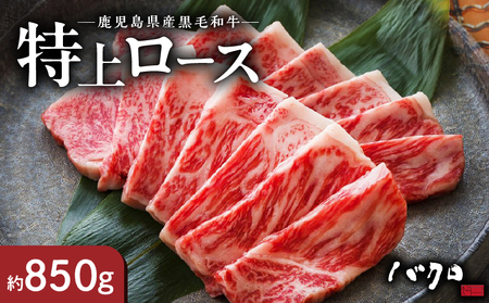 特上ロース焼肉 850g A152-005 ロース 牛肉 国産 黒毛和牛 黒毛 和牛 脂の旨み 焼肉 鉄板焼き お料理 ごはんのおかず 食品