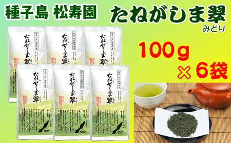 種子島 松寿園 たねがしま翠 100g ×6袋　NFN338【550pt】 