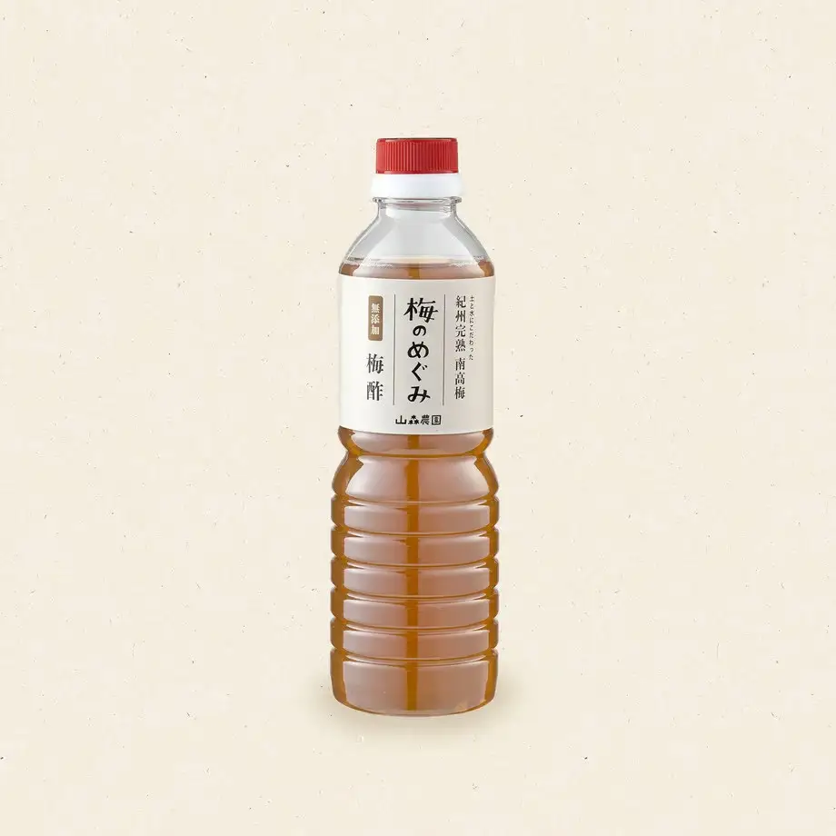 梅酢「梅のめぐみ」500ml 土と水にこだわった山森農園の梅酢 / 酢 調味料 お料理 隠し味 サラダ ドレッシング 塩分補給 紀州南高梅 和歌山 田辺市 ミネラル水 梅 梅干 ウメ うめ うめぼし ギフト ご家庭【ymm009-1】