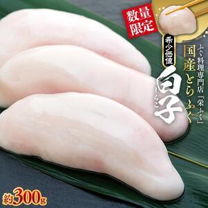 数量限定 ふぐ料理専門店 栄ふく 国産 とらふぐ 希少価値 白子 約300g