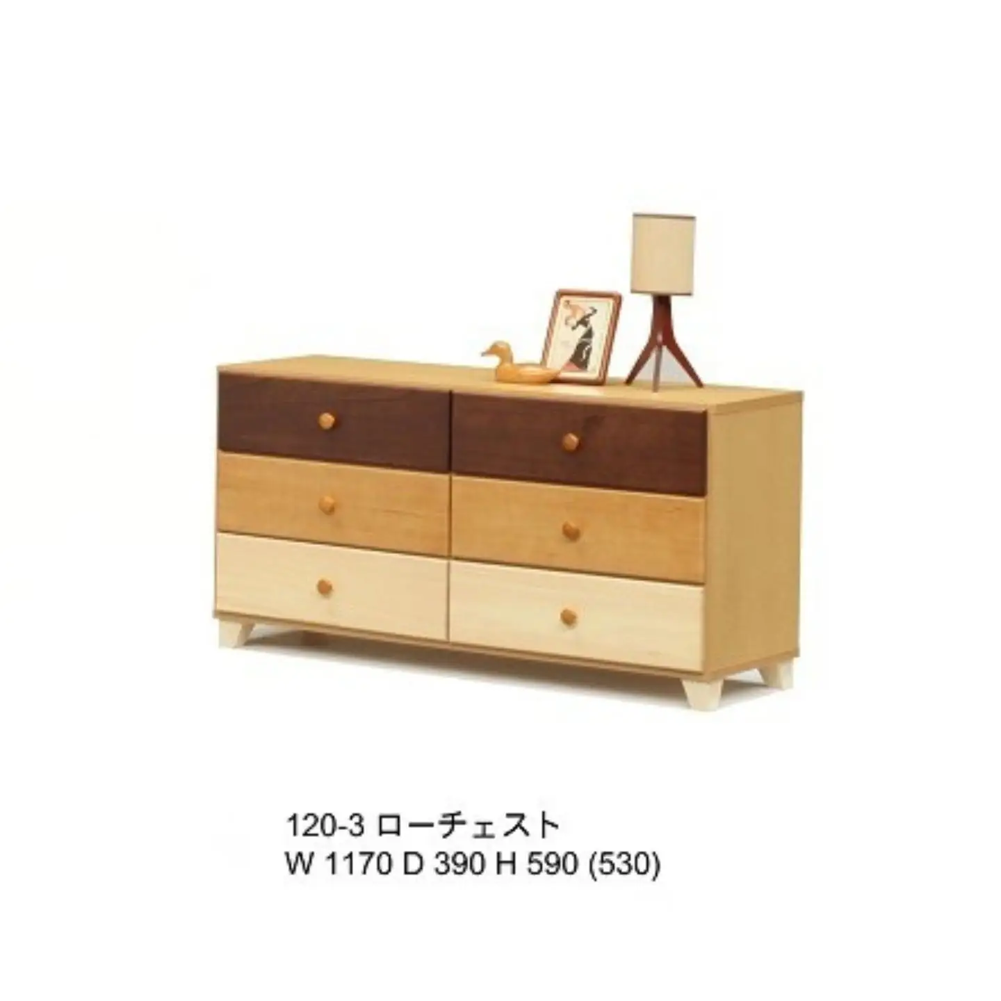 家具 衣類収納 チェスト タンス 120−3マルーン【諸富家具】：C106-012