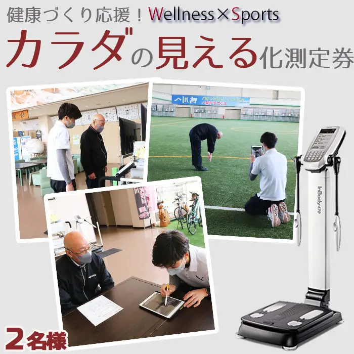 【InBody測定】健康づくり応援！『カラダの見える化』測定券 ×２枚《千葉県鴨川市》InBody 体成分分析 姿勢チェック 健康づくり 健康管理 アドバイス 健康チェック 生活習慣改善 [ウェルネスポーツ鴨川][0010-0319]