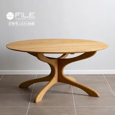 【FILE FURNITURE WORKS】ダイニングテーブル（DT-5 Round Table）｜京都 家具 人気ブランド 国産家具