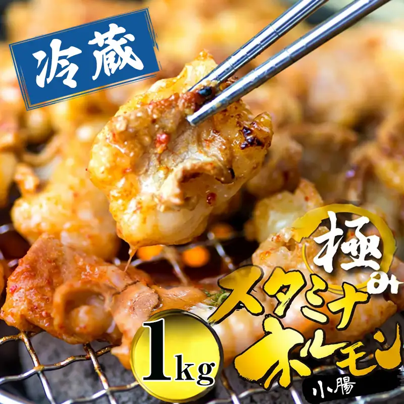 国産 極みのスタミナホルモン 小腸 タレ揉み 1kg ： ホルモン 国産ホルモン