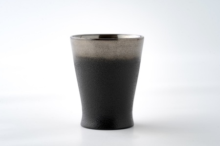 川連漆器 銀彩ぐい呑み（大） 漆器 漆器 【漆工房 攝津】[C3-6301]