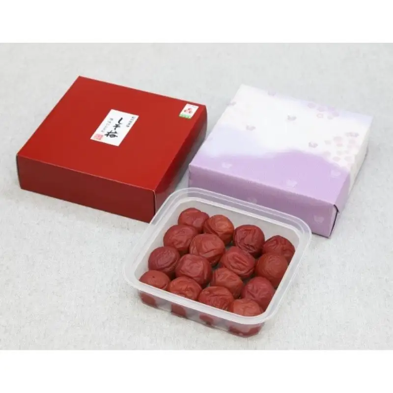 紀州南高梅 しそ梅減塩梅 350g（塩分約14％） / 田辺市 紀州南高梅 南高梅 梅干し 梅干 梅 うめ 肉厚 お米 おにぎり 焼酎 梅酒 健康 減塩 【ikm028】