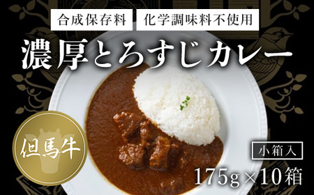 ＜無添加＞但馬牛濃厚とろすじカレー (小箱入り175g×10箱) ふるさと納税 福知山市 但馬牛 カレー 濃厚 とろすじ とろとろ 旨味 素材の味 果物の味 野菜の味 無添加 飛燕 レ・ジロンデル 【fc-DA004】【LES HIRONDELLES（レ・ジロンデル）】