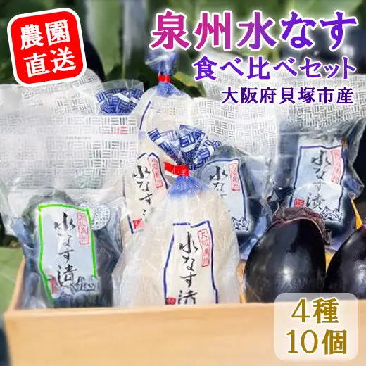 水なす４種１０個セット