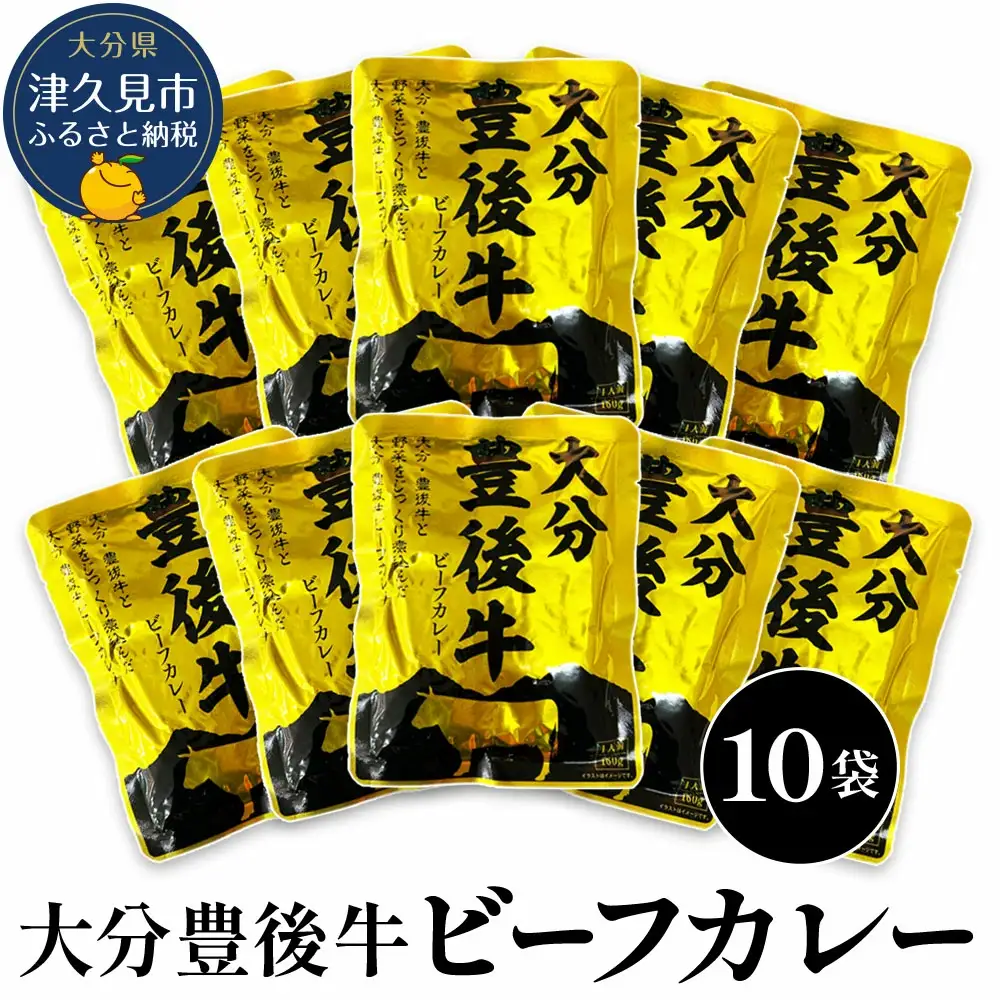 レトルトカレー 大分豊後牛 レトルトカレー 10食 | 津久見市