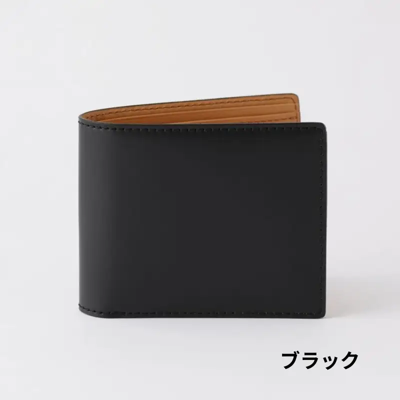 [bell la bell] コードバン 二つ折り財布（カラー：ブラック）_0170-003-T05-1