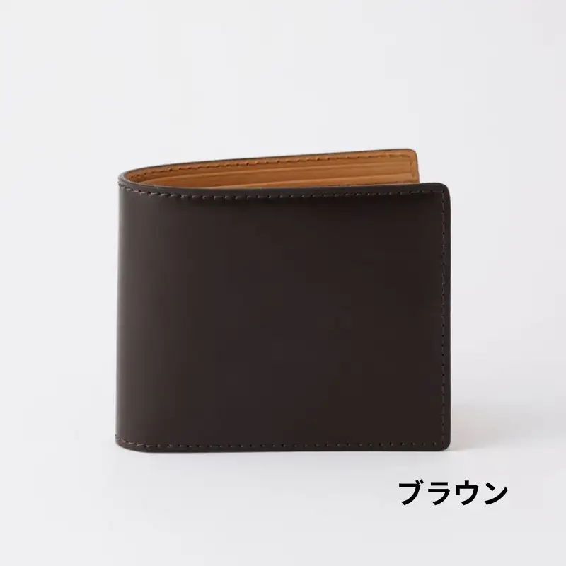 [bell la bell] コードバン 二つ折り財布（カラー：ブラウン）_0170-003-T05-2