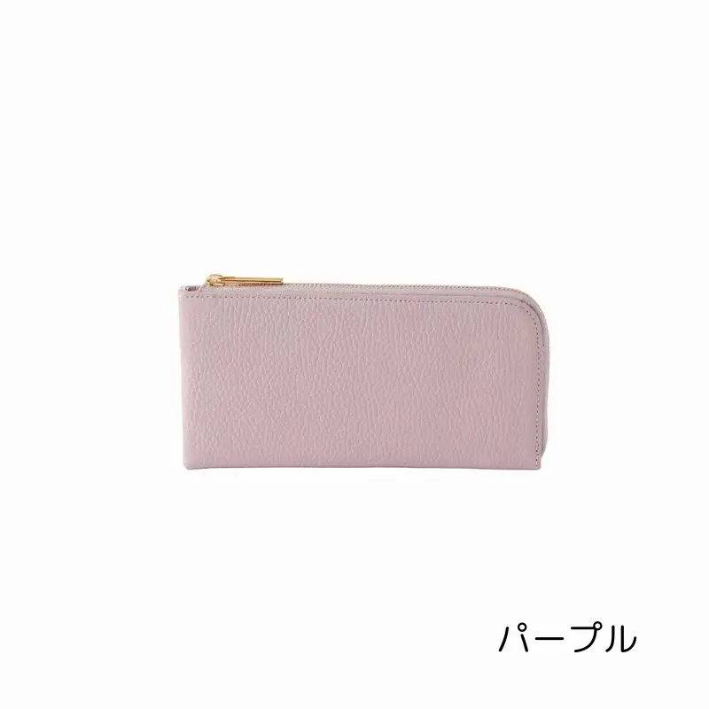 【牛革】レディース長財布 [Lファスナー]（カラー：パープル）_0170-005-T05-4