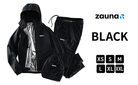 zauna suit / ザウナスーツ　BLACK　ブラック　着るサウナ ファッション 服 男性 メンズ 女性 レディース  XL