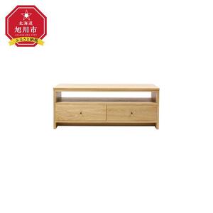 旭川家具 山室家具製作所 PROTO(プロト) No.610 TVボード 120 ナラ 【 国産 無垢 インテリア 木製 収納 テレビボード テレビ台 ローボード AVボード リビング 北海道 】 _02100