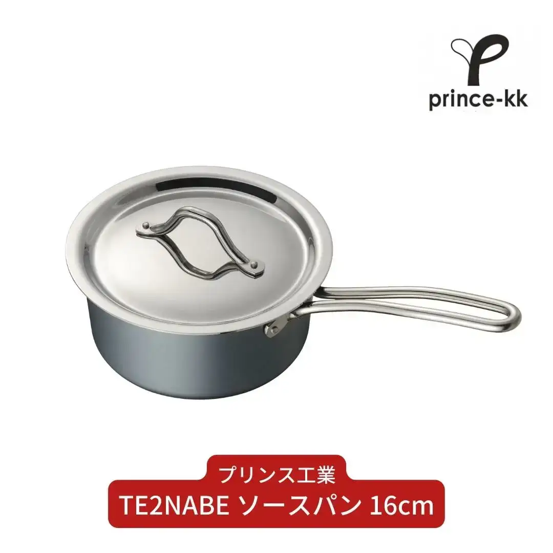 TE2NABE ソースパン16cm 鉄鍋 無水調理 特殊窒素加工で錆びにくい 鍋 キッチン用品 新生活 一人暮らし 燕三条製  [プリンス工業] 【021S041】