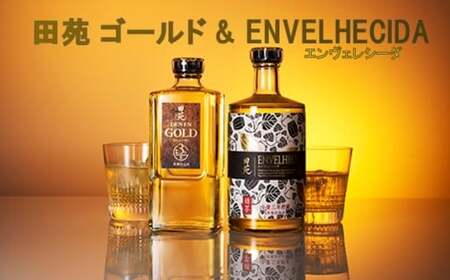 AS-527 田苑 ゴールド＆ENVELHECIDAセット 麦焼酎 芋焼酎 25度 田苑酒造