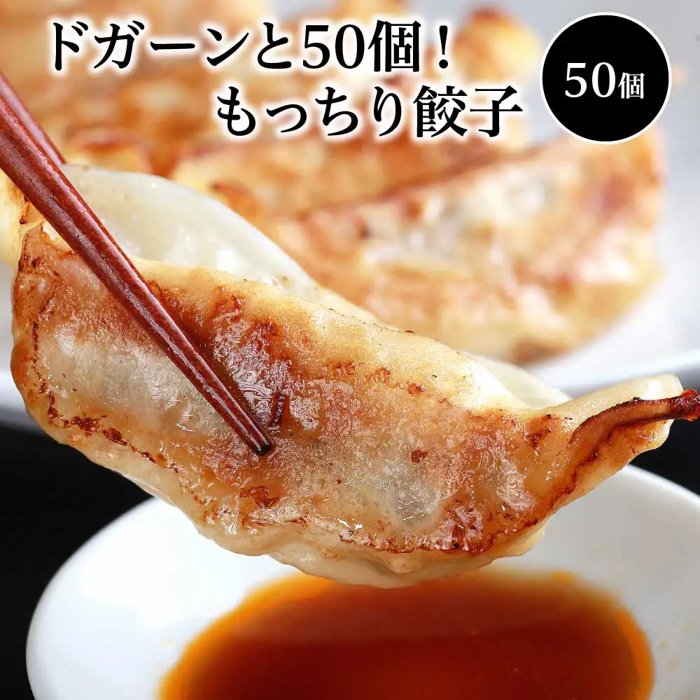 ドガーンと50個！もっちり餃子　【07208-0045】
