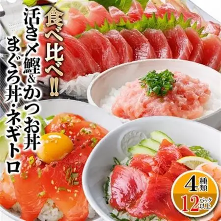 枕崎ぶえん鰹800g ＆ 漬け丼3種9袋(かつお・まぐろ・ネギトロ) A6-140_鰹 かつお まぐろ 鮪 ネギトロ 定期便 鹿児島県 枕崎 漬け丼 ぶえん鰹 人気 おすすめ 送料無料 贈答 ギフト_【配送不可地域：離島】【1166317】