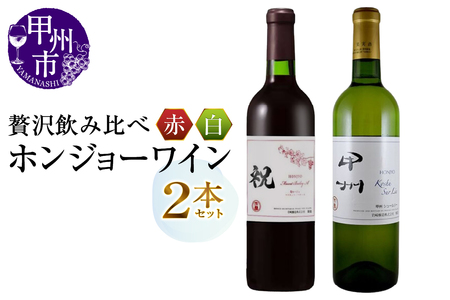 ワイン ホンジョーワイン贅沢赤白飲み比べセット（MG）B15-699