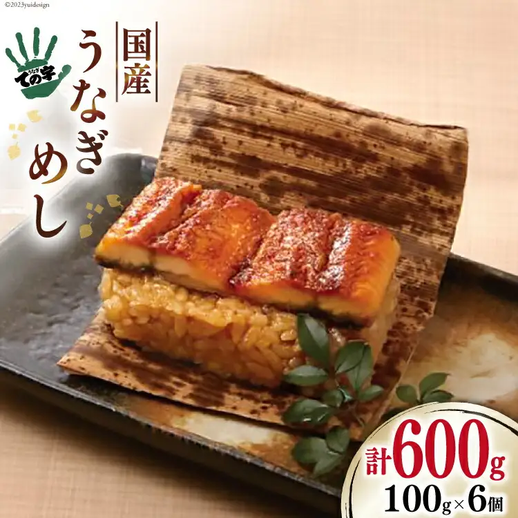【ての字】 うなぎ 国産 鰻めし 100g ×6 [静岡伊勢丹 静岡県 吉田町 22424467]