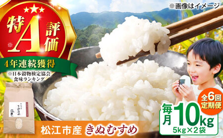 米 【寄附額改定】【全6回定期便】数量限定20個　島根県産「令和7年産きぬむすめ」10㎏ 島根県松江市/フジキコーポレーション株式会社[ALDS022] 