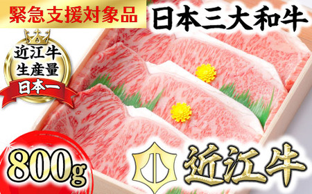【PRキャンペーン対象】【6月発送分】【緊急支援対象品】極上 近江牛 サーロインステーキ 800g ( 200g × 4枚 ) 【CB03W-6m】【 近江牛 】 ステーキ