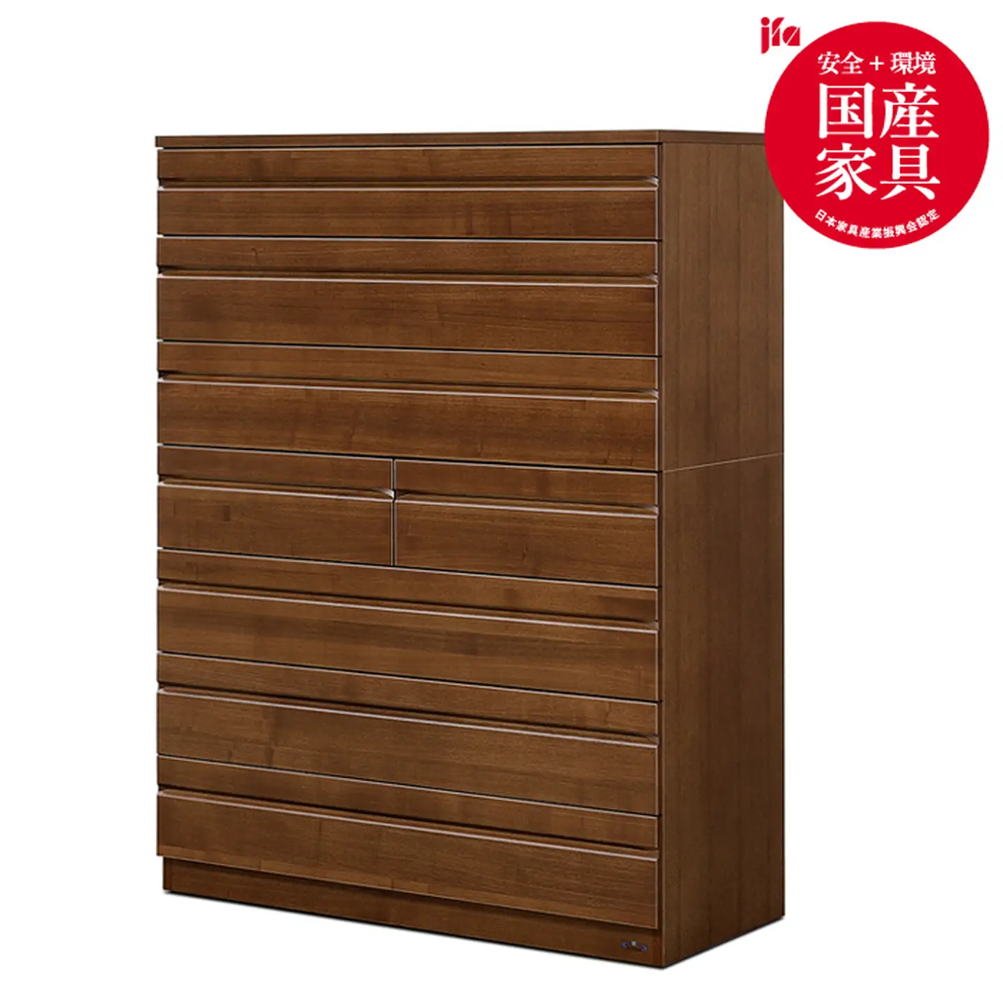 ノーツ 100-7段チェスト ビンテージブラウン色【諸富家具】：C368-003