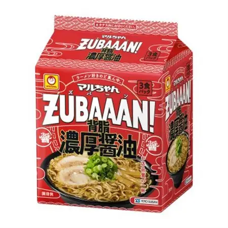 マルちゃんZUBAAAN!　背脂濃厚醤油　3食入り×9パック_麺 ラーメン  らーめん 拉麺_【1462215】