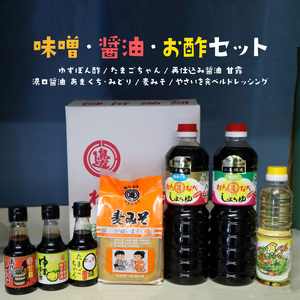 味噌、醤油、酢セット N060-YA233