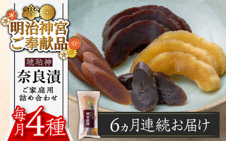 【全6回定期便】奈良漬 「琥珀漬」670g ご家庭用 詰め合わせ [ABAE029] 