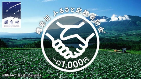 【返礼品なし】群馬県 嬬恋村 ふるさと応援寄附金 1000円 寄附のみの応援 [AO015tu]